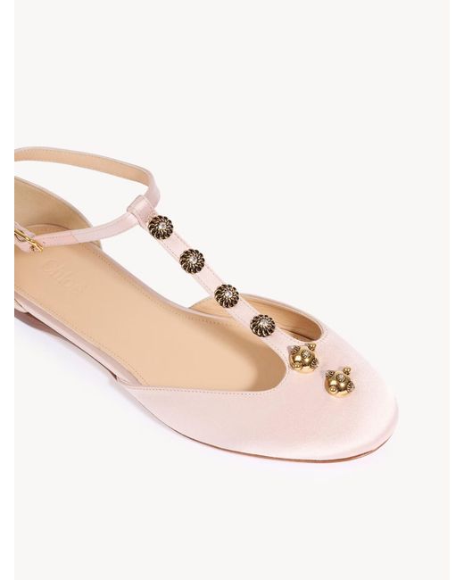 Chloé Pink Chloé Celeste Ballerinas