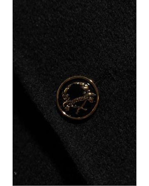 Moschino Black Long-Sleeved Coat for men