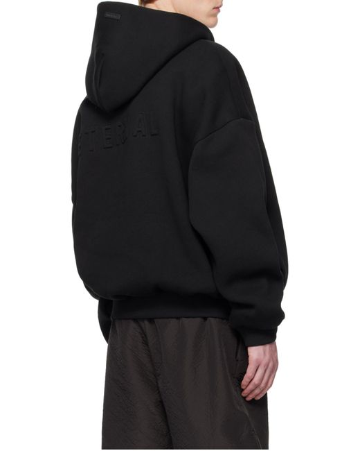 Fear Of God Black Eternal Hoodie for men