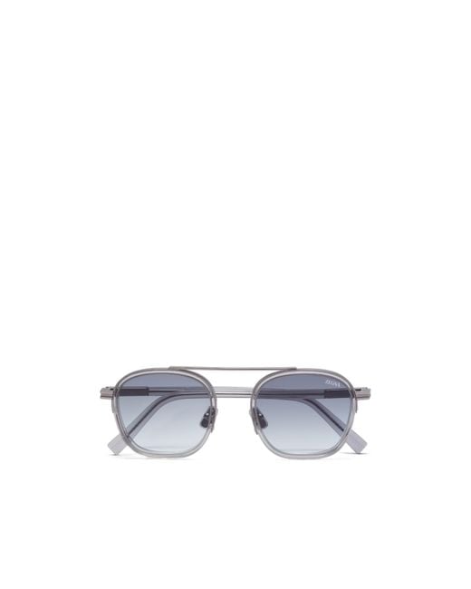 Zegna White Orizonte I Sunglasses for men
