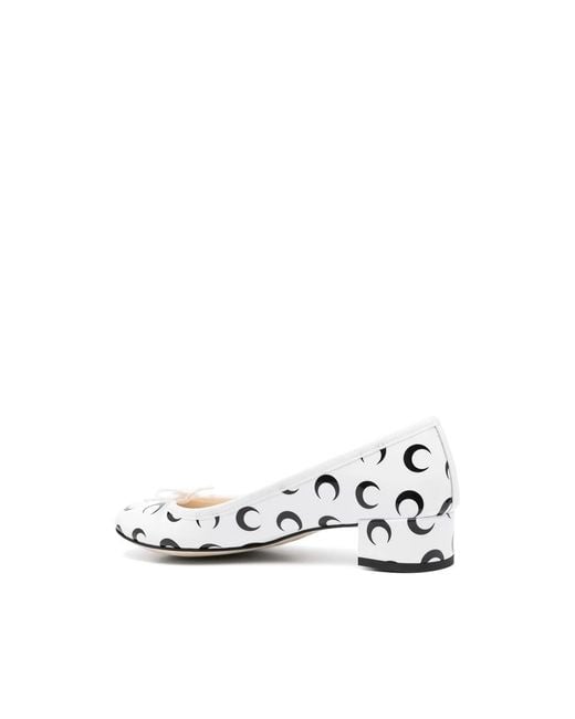 MARINE SERRE Metallic X Repetto Camille Moon Laser Pumps