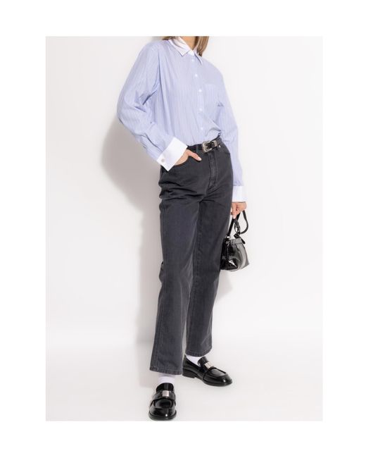 Zadig & Voltaire Blue Morning Striped Shirt