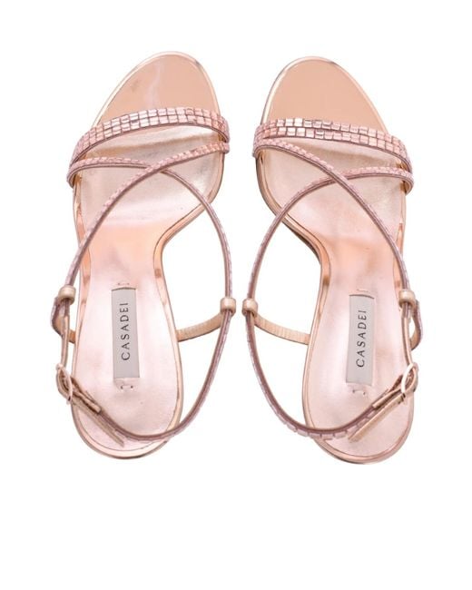 Casadei Pink Stiletto High-Heeled Sandals
