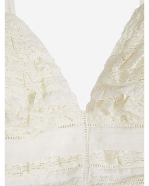 Dorothee Schumacher White Ruffle-Detail Cotton Top