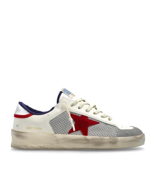 Golden Goose Deluxe Brand Pink Stardan Lace-Up Sneakers for men