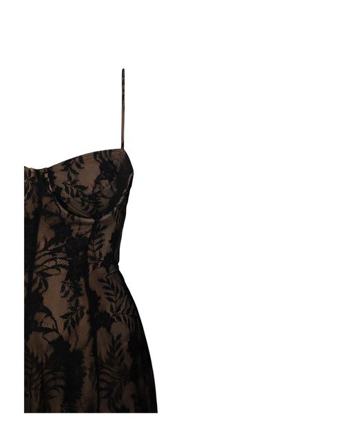Norma Kamali Black Underwire Midcalf Dress