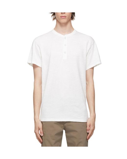 Rag & Bone White Logo Short-Sleeved T-Shirt for men