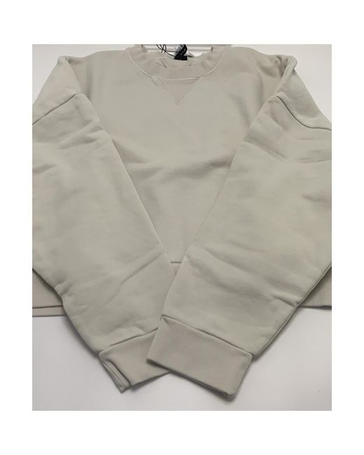 Entire studios White Oversized Crewneck Sweater for men