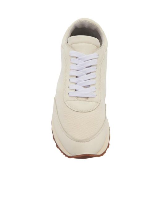The Row White Owen Runner Mesh Lace-Up Sneakers