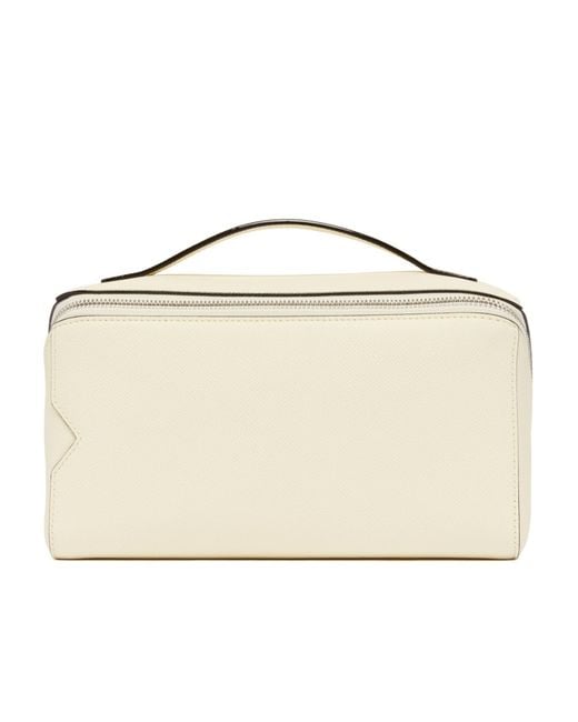 Valextra Metallic V-Shaped Washing Bag for men