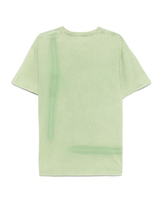 GALLERY DEPT. Green Vintage Logo Painted T-Shirt for men
