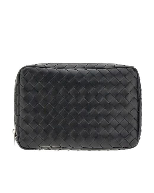 Bottega Veneta Black Intrecciato Large Organizer for men