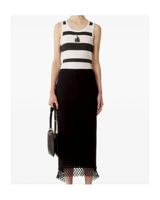 Lanvin White Striped Top