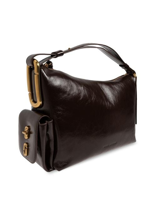 Marc Jacobs Black Logo Detail Shoulder Bag