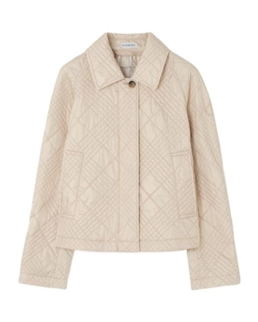 Burberry Natural Quilted Nylon Tiffield Jacket