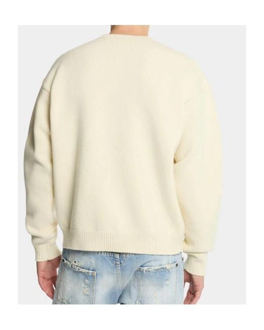 DSquared² Natural Crew-Neck Sweater for men