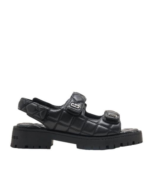 Marc Jacobs Black The Quilted Sunny Sandals