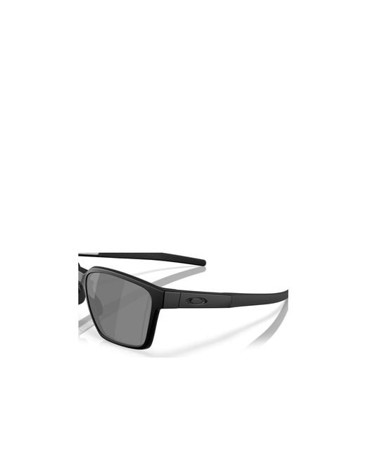 Oakley Gray Geometric Frame Sunglasses for men