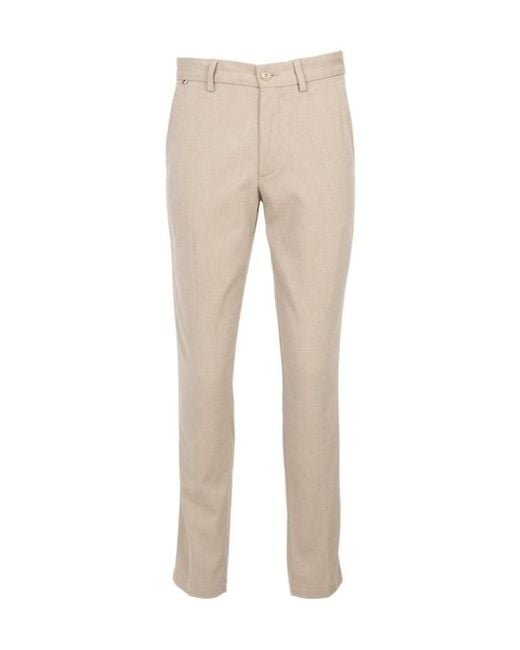 Boss Natural Belt Loop Casual Pants for men