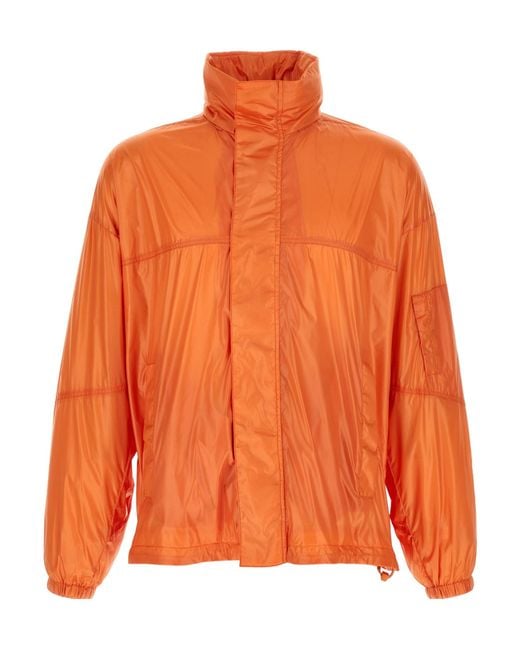 Herno Orange Laminar Packable Hooded Performance Jacket for men