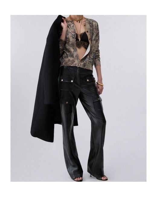 Liu Jo Brown Printed Knit Cardigan