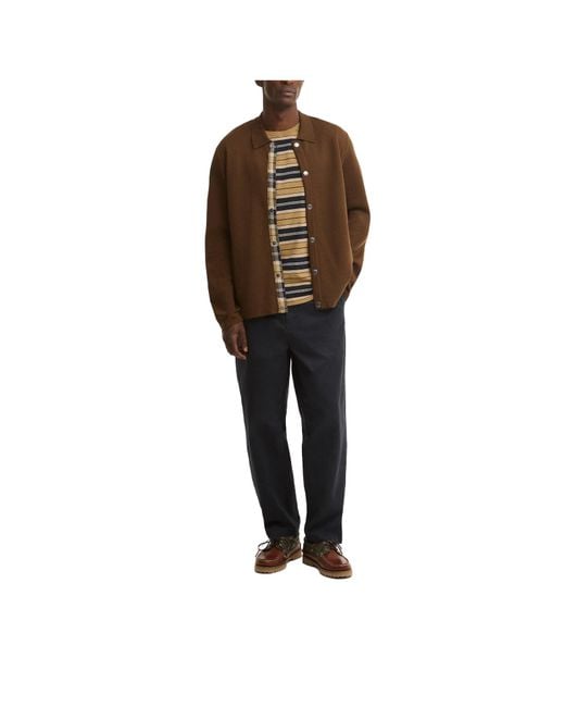 Barbour Brown Collar Knit Jacket for men