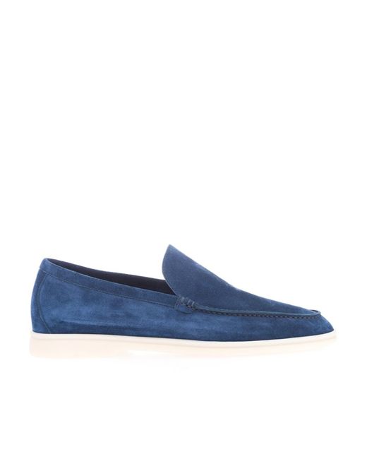 Loro Piana Blue Logo Details Loafers for men