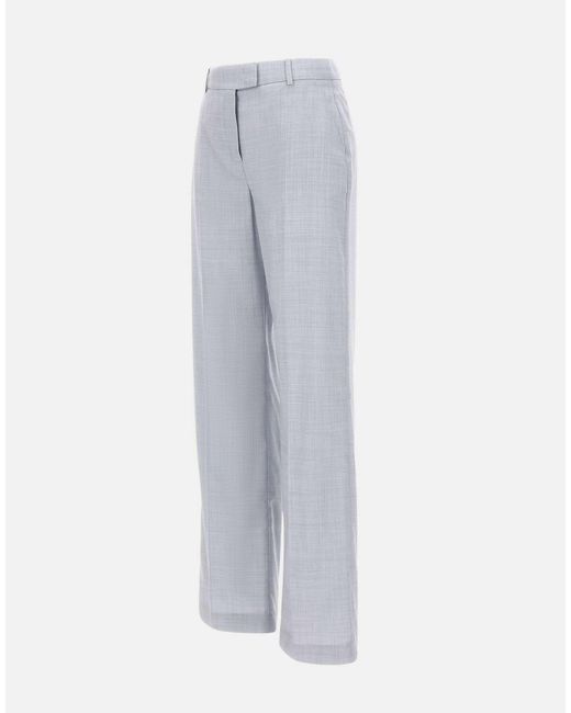 Eleventy Gray Straight-Leg Tailored Pants