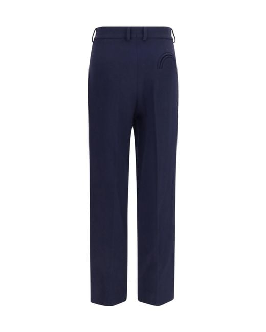 Blazé Milano Blue Straight-Leg Casual Trousers