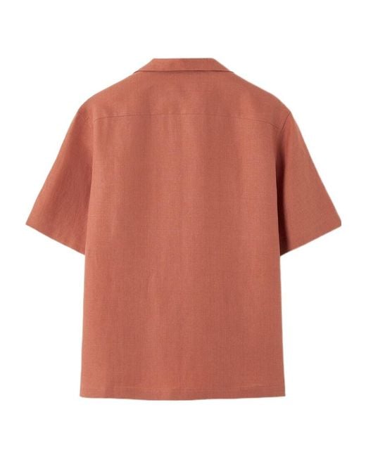 Loro Piana Orange Federico Shirt for men