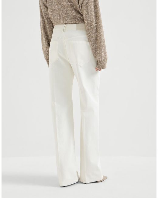 Brunello Cucinelli White The Contemporary Loose Jeans