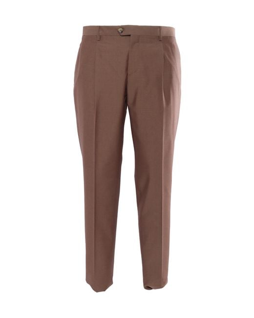 Lardini Brown Single-Breasted Tailored Suit for men