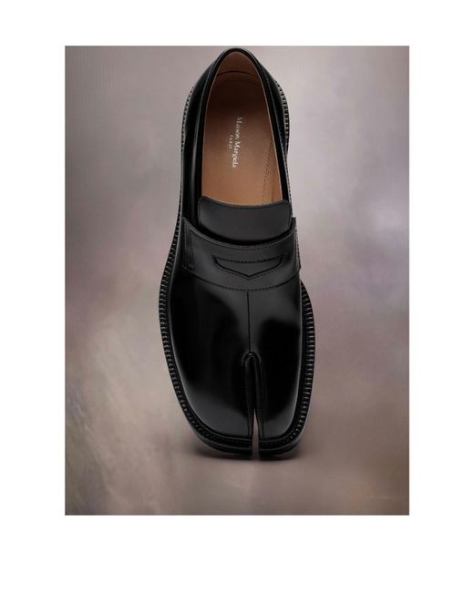 Maison Margiela Gray Tabi County Slip-On Loafers