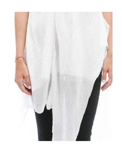 Marc Le Bihan White Pleated Detail Sling