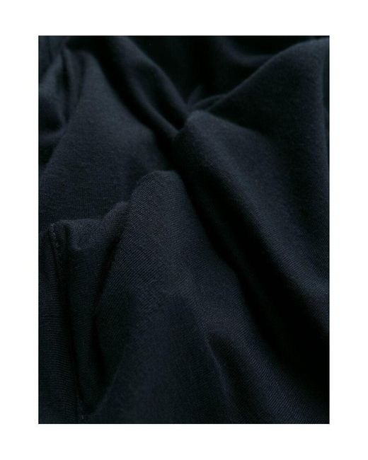 Giorgio Armani Blue Crewneck Long-Sleeved T-Shirt for men