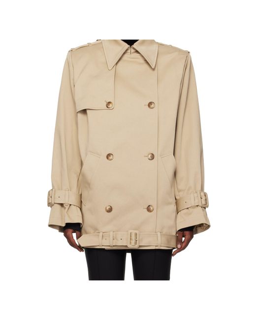 Mugler Natural Buckle Double-Breasted Jacket