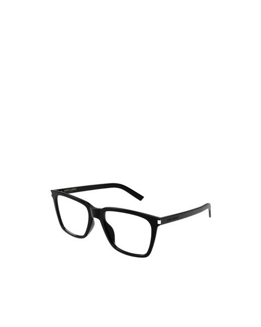 Saint Laurent White Eyewear Square-Frame Glasses