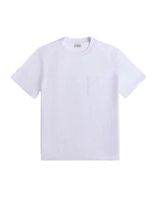 Tod's White Crew Neck T-Shirt for men