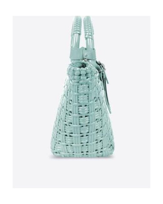Balenciaga Blue Borsa Bistro Xs Basket Con Tracolla Da Donna