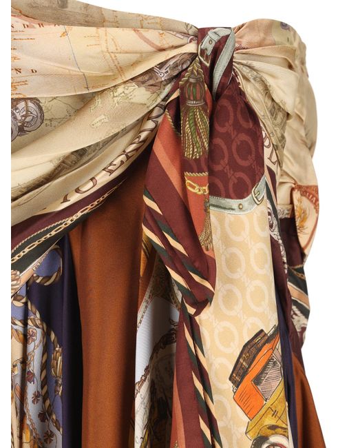 Zimmermann Multicolor Asymmetrical Skirt