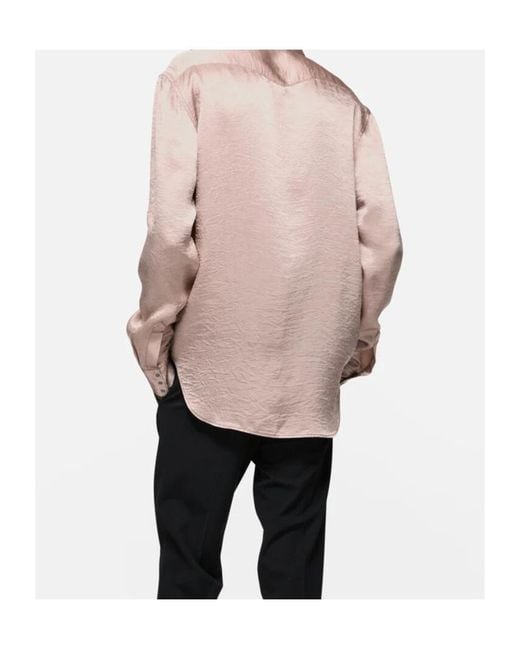 Acne Pink Long-Sleeved Shirt for men
