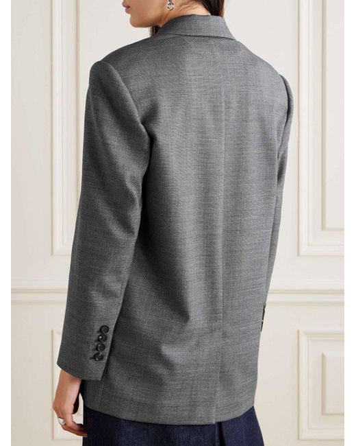 Brunello Cucinelli Gray Long-Sleeved Suit Coat