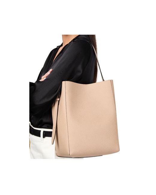Valextra White Medium Bucket Bag