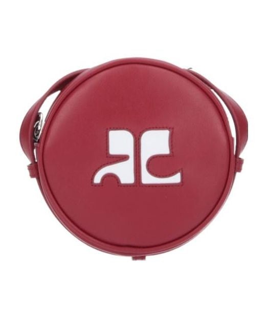 Courreges Pink Courrèges Reedition Circle Logo Detailed Crossbody Bag
