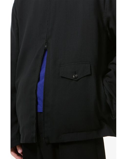 Our Legacy Black Zip-Front Knitted Jacket for men