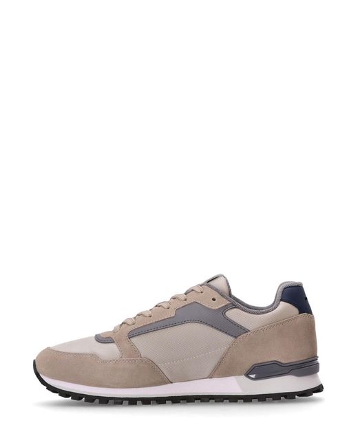 Boss Gray Panelled Sneakers for men