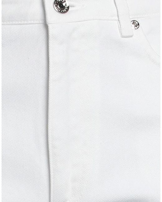 Dolce & Gabbana White Solid Color Bootcut Jeans
