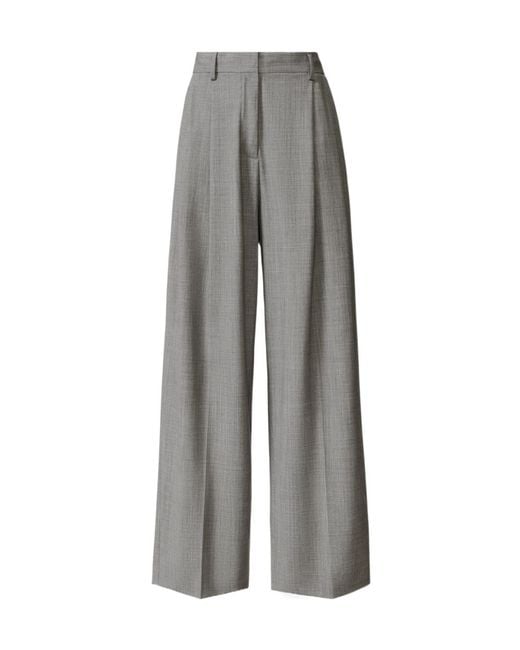 Fabiana Filippi Gray Tailored Wide-Leg Pants