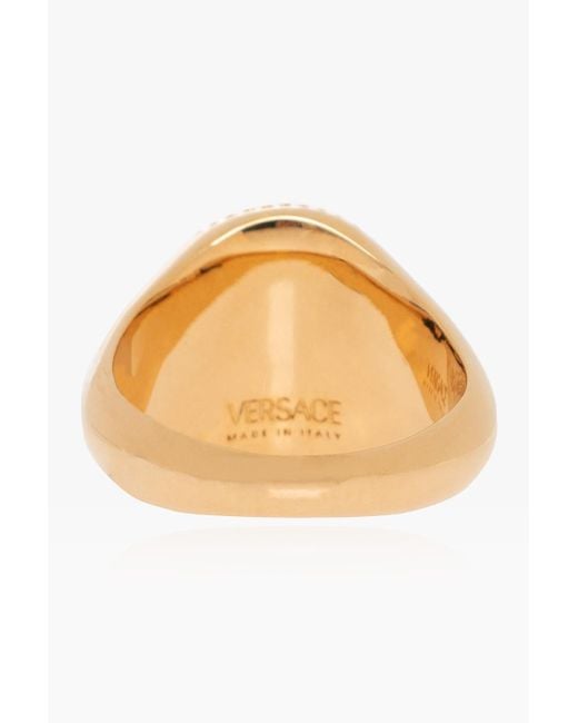 Versace Metallic Medusa Charm Ring