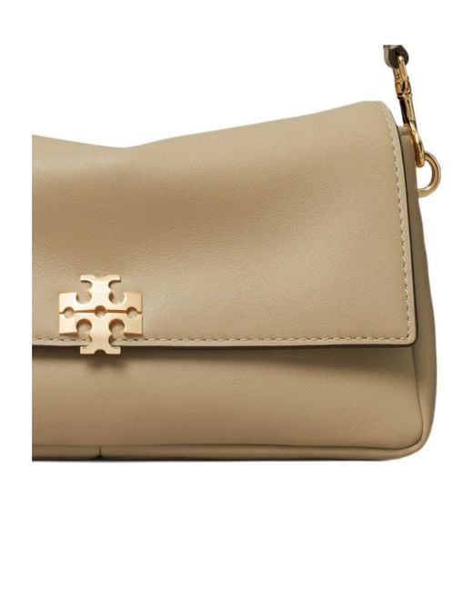 Tory Burch Natural Charlie Small Shoulder Bag